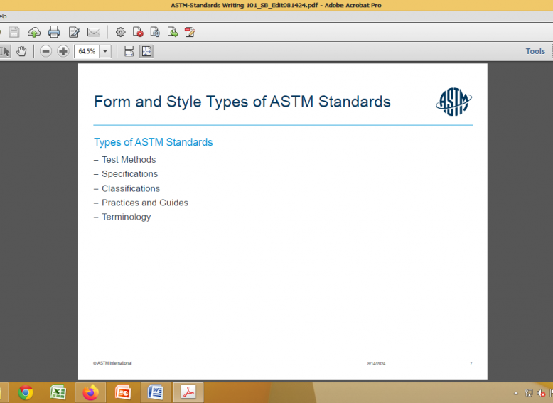 ASTM training 2